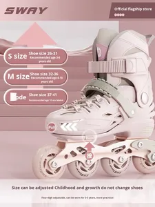 Pattini a Rotelle Unisex per Bambini e Adulti, per Ragazze e Ragazzi, con Doppia Protezione e Ruote in PU, <span class=keywords><strong>Pattinaggio</strong></span> su Ghiaccio - Product Image 5