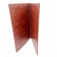 Porte-menu en cuir véritable de qualité supérieure A4 avec attache, dossier personnalisé pour menu de boissons, hôtel, café, restaurant, restauration, vente en gros, marque V-ding