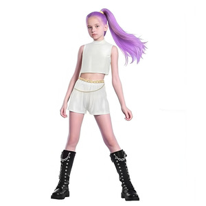 Costume de groupe Demon Hunter pour filles, tenue de performance Kpop pour enfants, tenue de scène en spandex, filles, printemps 2025 - Product Image 4