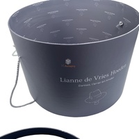 Cajas Redondas de Cartón Grandes de Lujo Personalizadas, Impresas, Lisas, con Asas, Laminación Mate, Recubrimiento UV y Forro de Esponja