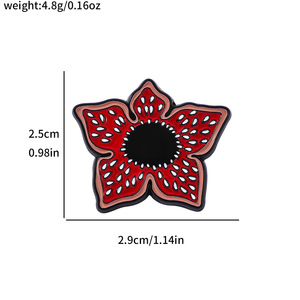 Nuevo estilo de broche de aleación con diseño de Venus Flytrap King Flower, insignia de metal galvanizado, accesorio de pin inspirado en series de TV americanas - Product Image 2