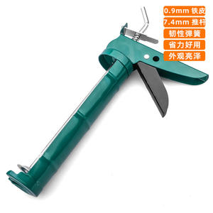 Pistolet à mastic Tuosen, corps en acier de 0,9 mm, piston de 7,4 mm, outil d'application de mastic manuel robuste - Product Image 1