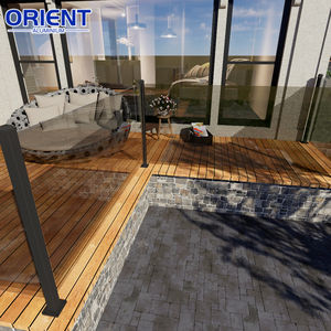 Barandilla de Vidrio de Aleación de Aluminio y Acero Inoxidable VISU de Alusions con Diseño Moderno para Uso en Exteriores de Villas y Hoteles - Product Image 6