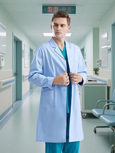 Camici da laboratorio bianchi di fascia alta abbigliamento da lavoro per medici ospedalieri - Product Image 4