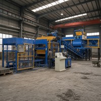 Ligne de production de blocs de pavé hydrauliques automatiques Qt6-15 pour la vente directe en usine, contrôlée par PLC haute précision pour le ciment