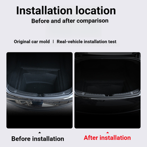 Plaque <span class=keywords><strong>de</strong></span> protection <span class=keywords><strong>de</strong></span> <span class=keywords><strong>seuil</strong></span> <span class=keywords><strong>de</strong></span> coffre arrière pour Tesla Model 3 / Y / YL (version restylée) – Bande <span class=keywords><strong>de</strong></span> protection et coussinet <span class=keywords><strong>de</strong></span> modification - Product Image 4