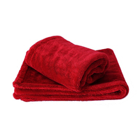 Serviette de séchage automobile 40x60 CM, double couche épaissie, 1200gsm, en polyester tissé torsadé, double face