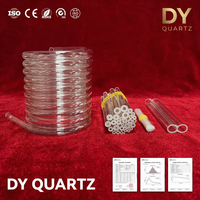 Tubo Espiral de Cuarzo de Sílice Fundida de Alta Calidad, Transparente, Resistente al Calor, para Aplicaciones Industriales, OEM, ODM, Soldadura y Corte