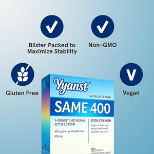 Comprimés de S-Adénosylméthionine de haute qualité OEM/ODM, boisson naturelle, équilibre de l'humeur, soutien des articulations et fonction hépatique - Product Image 3