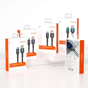 Toocki grosir PD 100W kabel Data USB pengisian cepat kabel pengisi daya Tipe C aluminium Aloi USB ke kabel ponsel tipe C