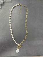 Collier multi-couches en perles d'eau douce et cristal, style bohème, bijoux en acier inoxydable imperméable pour femmes