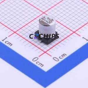 MV50V2.2M4 * 5 4.0TP ตัวเก็บประจุอลูมิเนียมอิเล็กโตรไลต์ SMD D4xL5mm 2.2uF 20% 50V 5.5mA-100kHz - Product Image 1