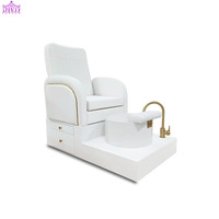 Pas cher et de bonne qualité massage spa pour les pieds évier en céramique bol de pédicure bol de thérapie des pieds en cuivre avec coussinet pour les pieds