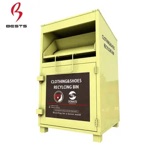 High Quality Discount Standard Size Recycling Bin 3 Compartments Clothing Recycling Bin