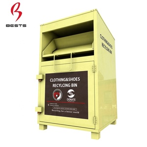 China low price 16 12 gauge metal recycle donation bin box pictures of recycle bin