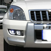 Pare-chocs avant YBJ avec feux de jour DRL et feux antibrouillard LED pour Land Cruiser Prado FJ120 2003-2009 LC120