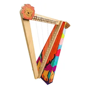 Petit doodle DIY à 16 cordes Harpe Lyar Harp très pratique à transporter autour d'un petit instrument à jouer