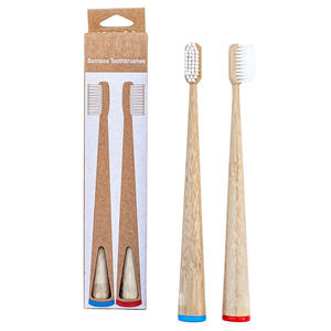 Çevre dostu doğal ahşap organik mikro Nano bambu kıl diş fırçası hassas diş etleri için ekstra yumuşak bambu diş fırçaları - Product Image 4