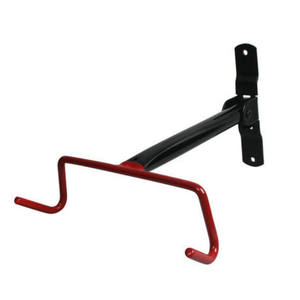 Soporte de pared para bicicletas, doble gancho, plegable, de acero, negro y rojo, para bicicletas de montaña y carretera - Product Image 5