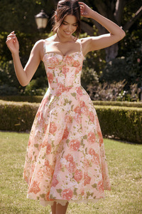 加大码女士春夏连衣裙印花露背长裙休闲波西米亚无袖女士沙滩派对连衣裙2024 - Product Image 2