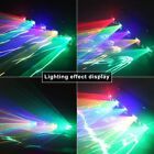 Lampu Laser Panggung Disko 5 Sinar Lampu DJ Proyektor Musik LED Biru Remote Control Diaktifkan Suara DMX Dance Bar Pub YSH