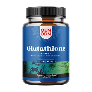 Reduced Supplement with Glutamic Acid Silymarin Milk Thistle Extract ALA Alpha Lipoic Acid Complex for Liver