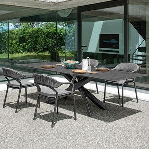 Balcone all'aperto per il tempo libero <span class=keywords><strong>tavolo</strong></span> e sedie per la caffetteria all'aperto sedie in Rattan - Product Image 1