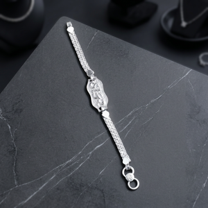 Bracelet fin en argent sterling pour bébé, réglable, mignon, cadeau pour nouveau-né, nourrisson, tout-petit, unisexe - Product Image 4
