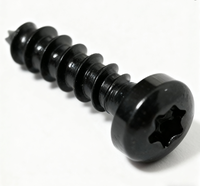 Vis autotaraudeuse Torx à tête cylindrique zinguée noire personnalisée en usine OEM avec extrémité plate
