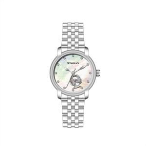 Montre-bracelet mécanique pour femme en acier inoxydable, nouvelle conception 2020, vente en gros, personnalisable, haute qualité, étanche - Product Image 3