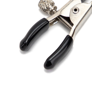 Nipple <b>Clamps</b> Metal C-Type <b>Clamp</b> Silver Color With Purple Bell Adult Toy Erotic Product - Product Image 3