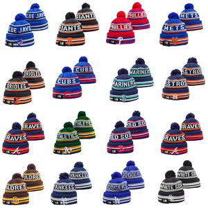 Gorro de Punto Deportivo Bordado de Invierno Cálido y Moderno Unisex de Alta Calidad para Equipo de Béisbol, Gorro Ajustable - Product Image 1