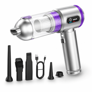 Aspiradora de Mano Inalámbrica de 15KPa, Soplador con Motor sin Escobillas de 65W, Batería Recargable Tipo C de 4000mAh, Mini Colector de Polvo para Auto, OEM ODM - Product Image 1