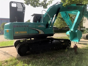 รถขุดไฮดรอลิกแบบตีนตะขาบ Kobelco SK200-11 SK200 มือสอง ขนาด 20 ตัน ยี่ห้อ KATE รุ่น SK 200-11 200-8 200 PC200 SK350 CAT320 ZX200 DX225 มีสินค้าในสต็อก - Product Image 6