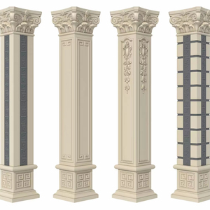 Hot Bán ABS Khuôn Nhựa Cho Trang Trí Vòng Vuông La Mã Xi Măng Cột Tạo Thanh Lịch Trụ Cột Dễ Dàng Cho Ngôi Nhà - Product Image 1