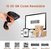 Escáner de Código de Barras 2D Inalámbrico y Alámbrico Tera, Indicador de Nivel de Batería, Lector de Códigos de Barras 1D 2D QR, Modelo Inalámbrico de Mano D5100