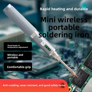 Kit de Soldadura Inalámbrico Ajustable, Recargable por USB, Portátil, con Mango de Aleación de Aluminio, 20-60W, 3.7V, 1000mAh, 200-480C - Product Image 5