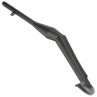 Kit de pièces détachées pour moto à essence HIAORS, comprenant un tuyau d'échappement, un silencieux, un joint, une bougie d'allumage, pour moteur de vélo à moteur, pièces robustes, noir