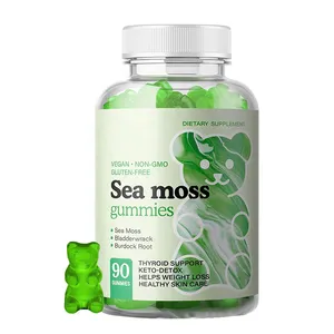 Sea Moss Gummies Bears 100% natürliche Bio für das Immunsystem zucker frei
