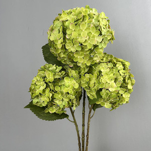 Số Lượng Lớn Thấp Moq Thực Tế Bất Cảm Ứng 3D In Lụa Duy Nhất Tú Cầu Nhân Tạo Hoa Với Màu Xanh Lá Cây Lá Cho Đám Cưới Đảng Trang Trí Nội Thất - Product Image 5