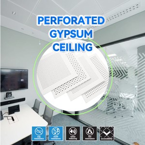 <span class=keywords><strong>Plafond</strong></span> en plâtre perforé moderne, résistant à la moisissure, pour environnements à forte humidité et hygiéniques : hôpital, salle <span class=keywords><strong>de</strong></span> sport, buanderie - Product Image 1