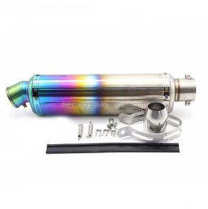 Universel En Acier Inoxydable VTT Dirt Pit Bike Motocross Moto <span class=keywords><strong>silencieux</strong></span> d'échappement <span class=keywords><strong>silencieux</strong></span> Pour FZ16 CBR250 CB400 ER6N <span class=keywords><strong>MT07</strong></span> - Product Image 2