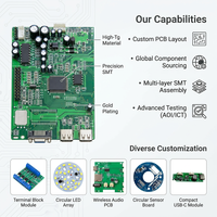 Controlador Industrial de Alta Fiabilidad de 1-40 Capas PCBA para Control de Motores/Almacenamiento de Energía, Ensamblaje SMT Llave en Mano