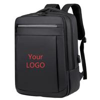 Sac à dos de travail de bureau de haute qualité, sac à dos d'ordinateur de voyage, sac à dos pour ordinateur portable pour hommes, logo personnalisé, avec port USB