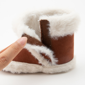 Nuovo Design invernale caldo in similpelle scamosciata soffice suola Casual scarpe da bambino stivali da bambino - Product Image 4