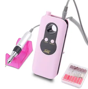 SML-M6 pulidora eléctrica profesional para manicura y pedicura, potente Motor de 35000rpm, pulidora rápida de esmalte de uñas, máquina OEM