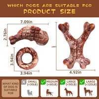 Nouveaux jouets à mâcher pour chiens en nylon classique, écologiques et résistants aux morsures, en forme d'os, pour le nettoyage des dents et le soulagement de l'anxiété des mâcheurs très actifs