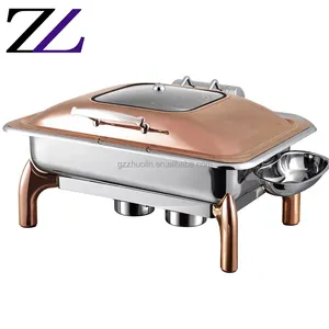Commercial restaurant chafer chafing dishes food keep warm food for new open instrument buffet catering service equipments