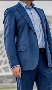 पुरुषों का व्यवसाय आकस्मिक धारीदार सूट दो-तीन-टुकड़े के साथ शादी के सर्वश्रेष्ठ पुरुष भूमिका के लिए एक सपाट फ्रंट शैली के साथ दो-तीन-टुकड़ा - Product Image 3