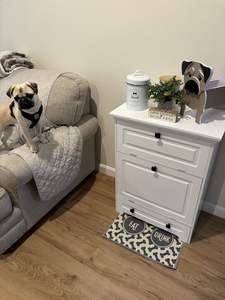 Suporte Elevado de Madeira para Tigelas de Cães com Armário de Armazenamento de Ração, Estação de Alimentação para Cães e Gatos - Product Image 4